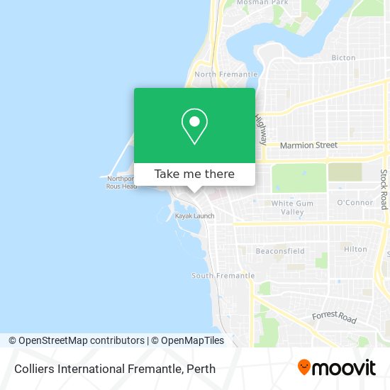 Colliers International Fremantle map