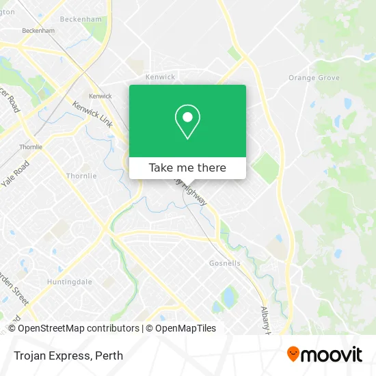 Trojan Express map