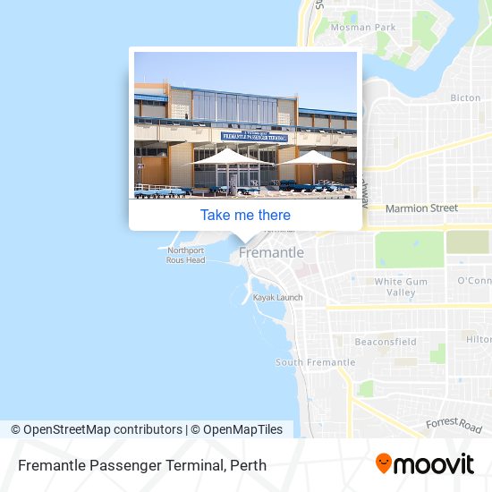 Fremantle Passenger Terminal map