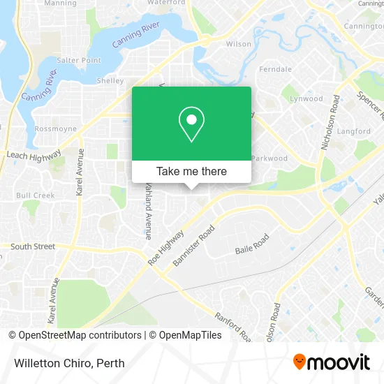 Mapa Willetton Chiro