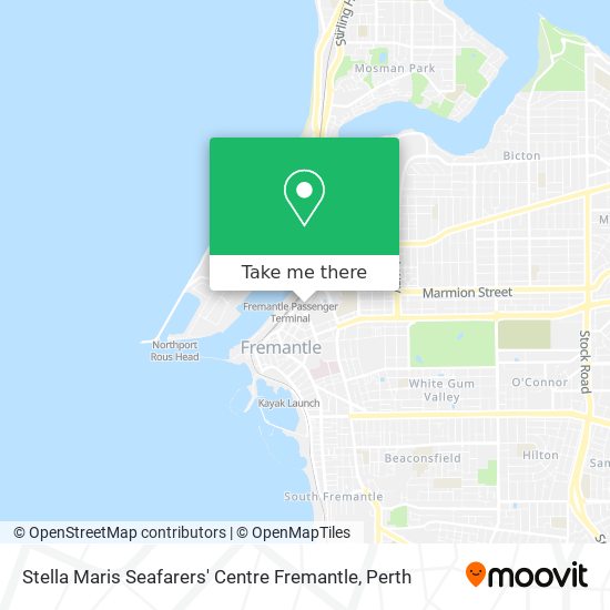 Mapa Stella Maris Seafarers' Centre Fremantle