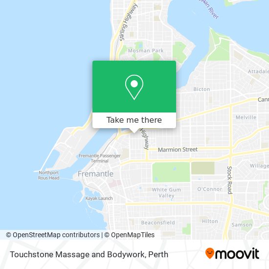 Touchstone Massage and Bodywork map