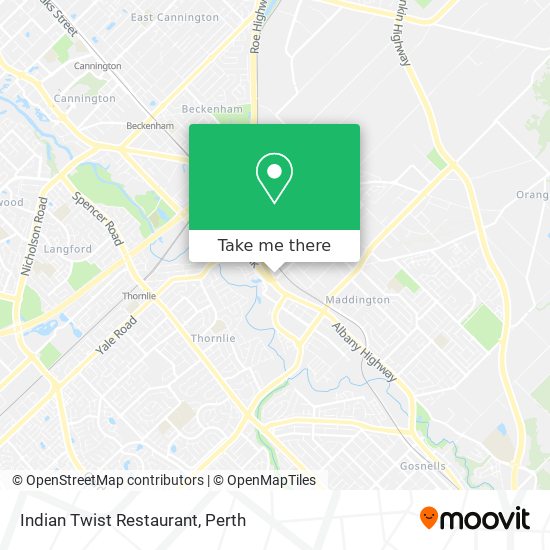 Indian Twist Restaurant map