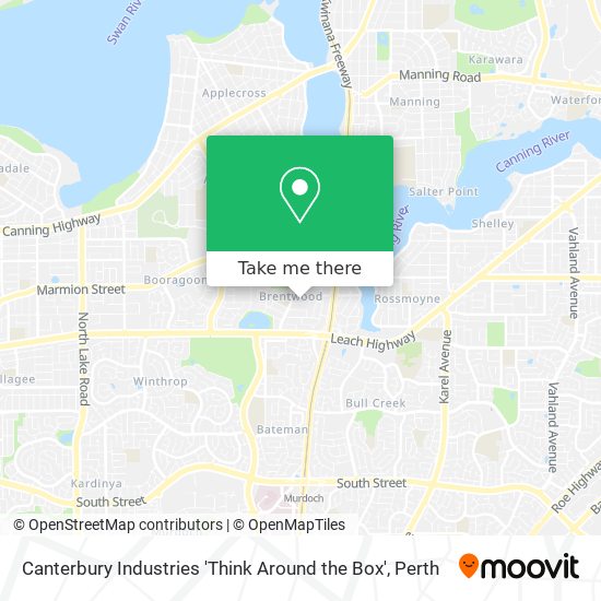 Canterbury Industries 'Think Around the Box' map