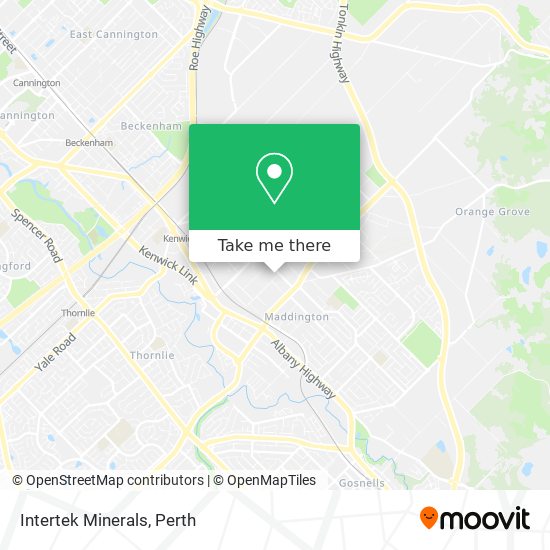 Intertek Minerals map
