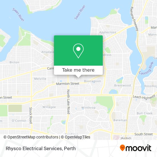 Mapa Rhysco Electrical Services