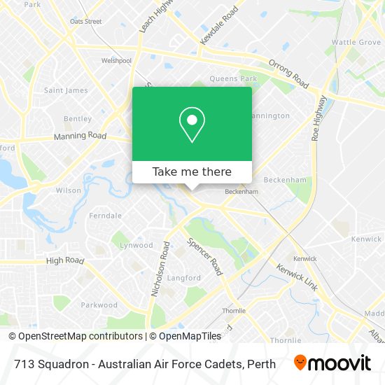 713 Squadron - Australian Air Force Cadets map
