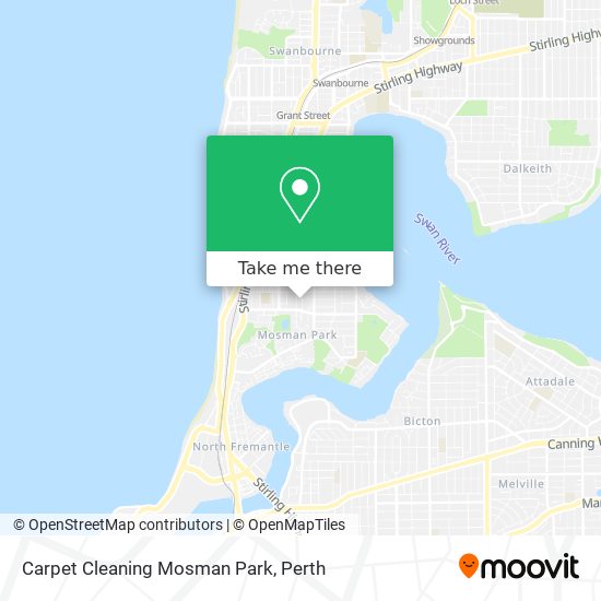 Carpet Cleaning Mosman Park map