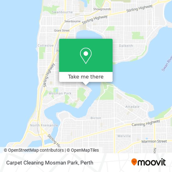 Mapa Carpet Cleaning Mosman Park