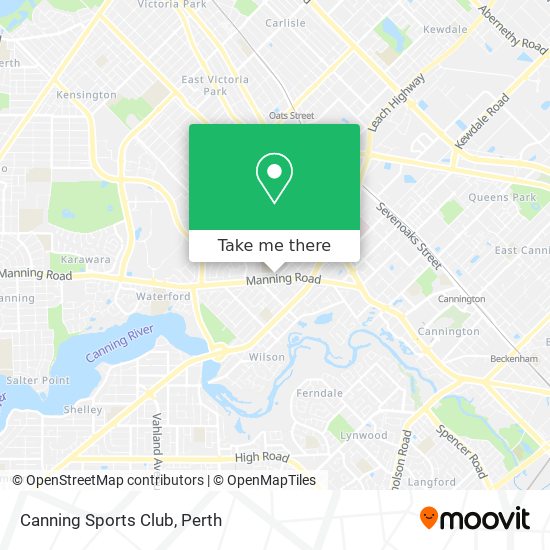 Canning Sports Club map