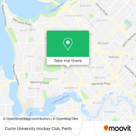 Mapa Curtin University Hockey Club