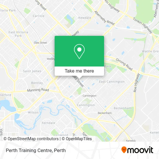 Mapa Perth Training Centre
