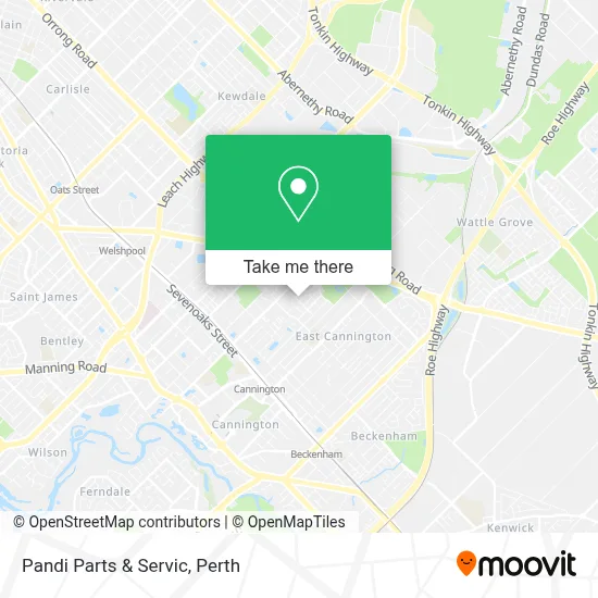 Mapa Pandi Parts & Servic