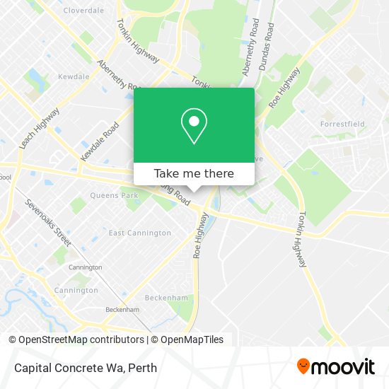 Mapa Capital Concrete Wa