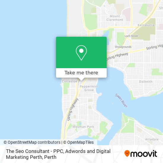 The Seo Consultant - PPC, Adwords and Digital Marketing Perth map