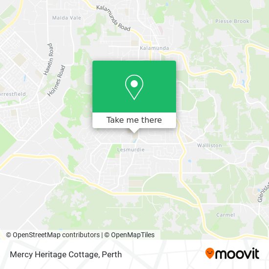 Mercy Heritage Cottage map