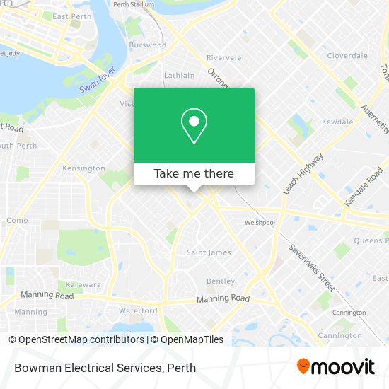 Bowman Electrical Services map