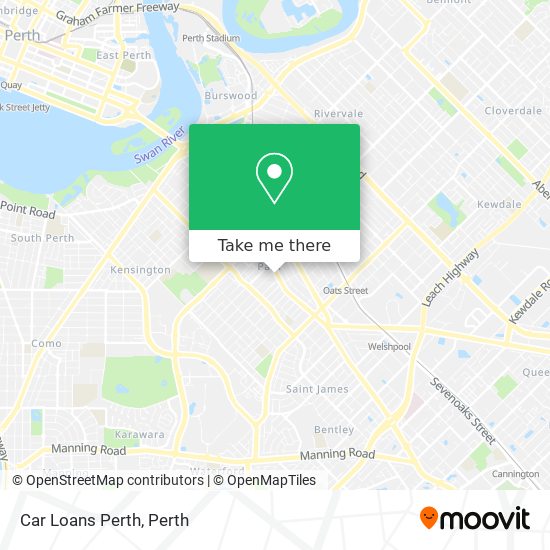 Car Loans Perth map