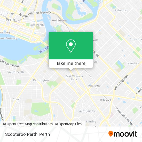 Scooteroo Perth map