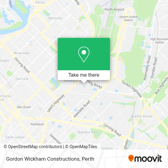 Mapa Gordon Wickham Constructions