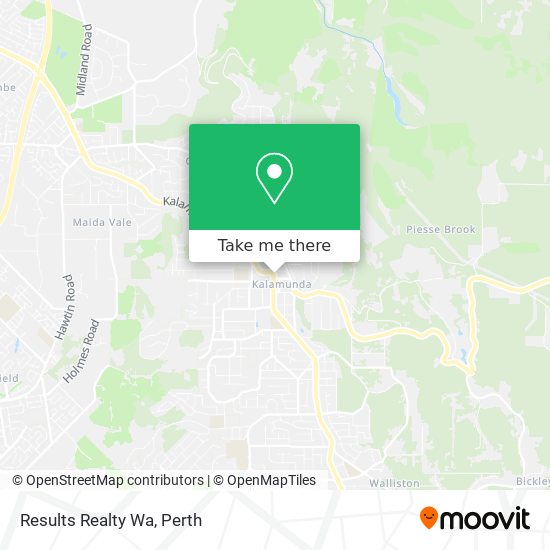 Mapa Results Realty Wa