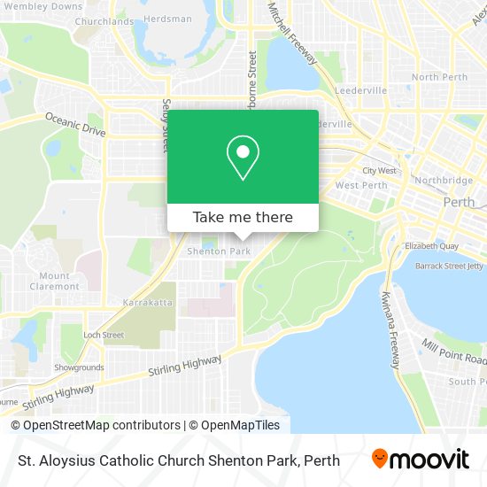 Mapa St. Aloysius Catholic Church Shenton Park