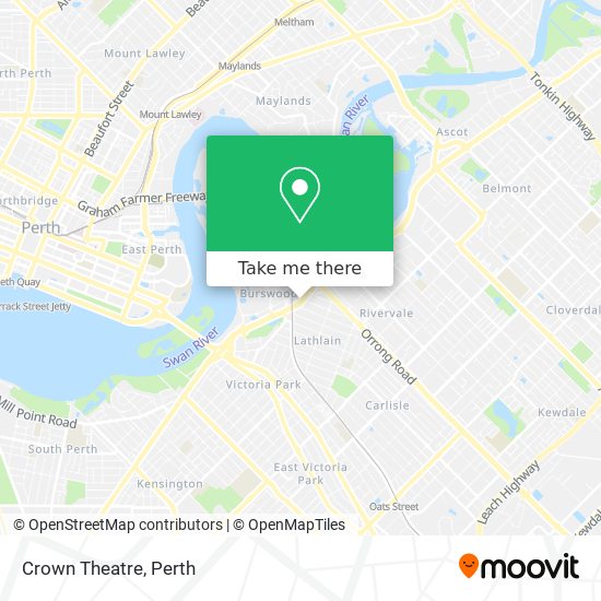 Mapa Crown Theatre