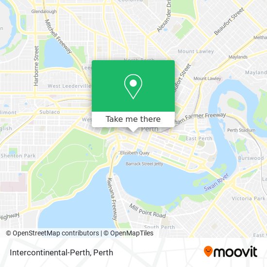 Mapa Intercontinental-Perth
