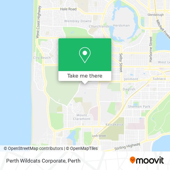 Mapa Perth Wildcats Corporate