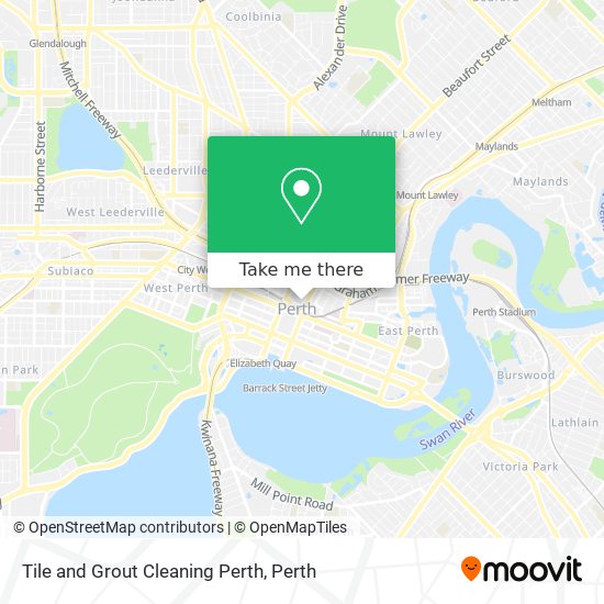 Tile and Grout Cleaning Perth map