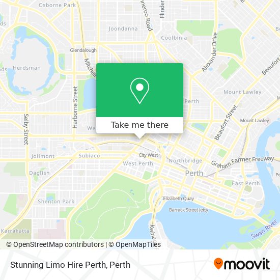 Stunning Limo Hire Perth map