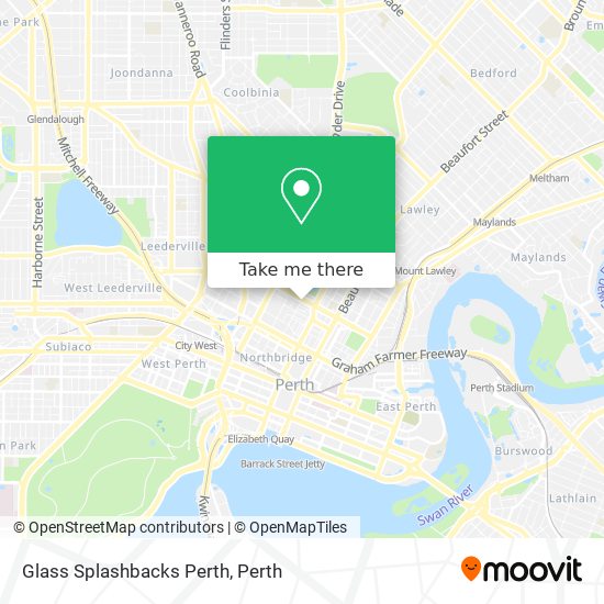 Glass Splashbacks Perth map