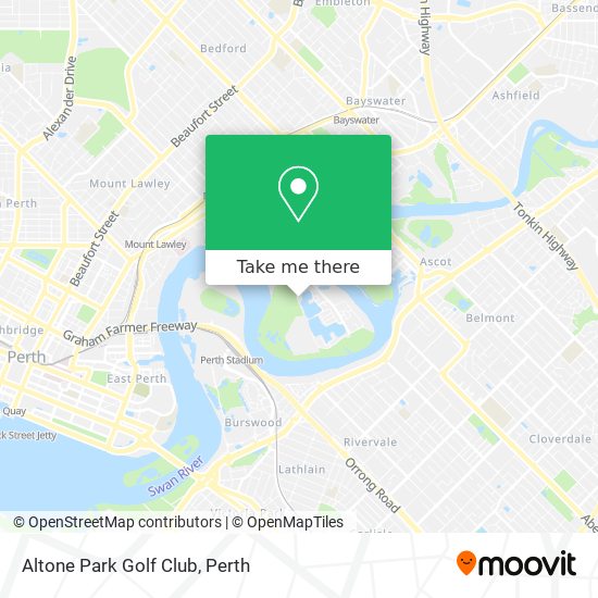 Altone Park Golf Club map