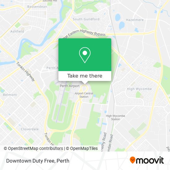 Downtown Duty Free map