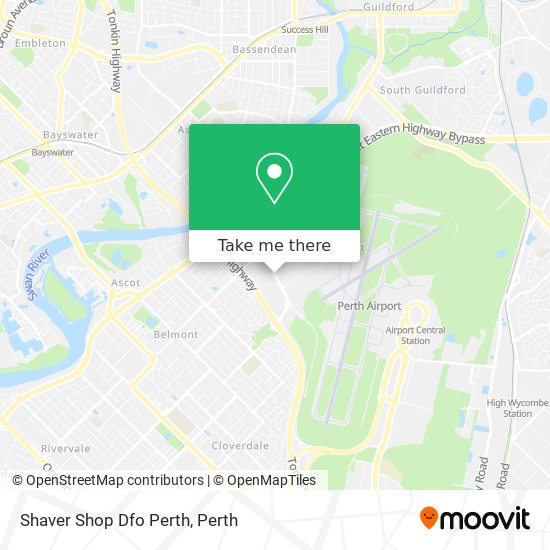 Mapa Shaver Shop Dfo Perth