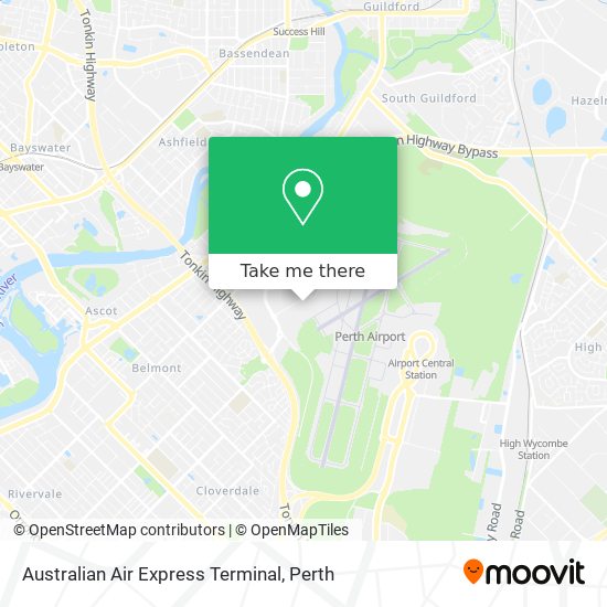 Australian Air Express Terminal map