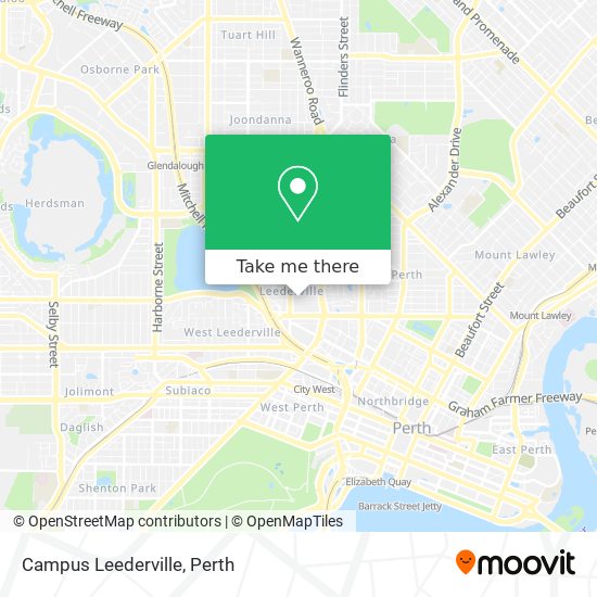 Campus Leederville map