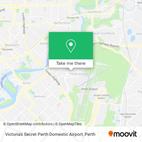 Victoria's Secret Perth Domestic Airport map