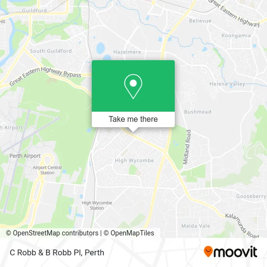 Mapa C Robb & B Robb Pl