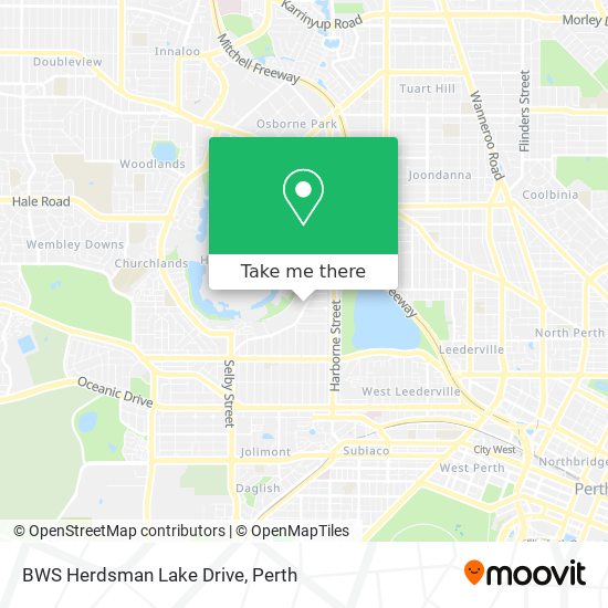 BWS Herdsman Lake Drive map