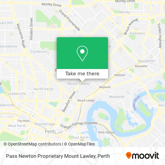 Mapa Pass Newton Proprietary Mount Lawley