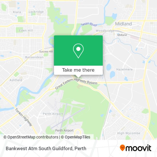 Bankwest Atm South Guildford map