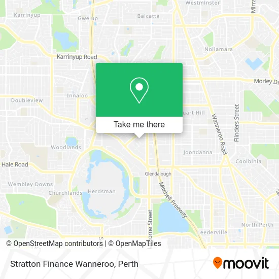 Mapa Stratton Finance Wanneroo