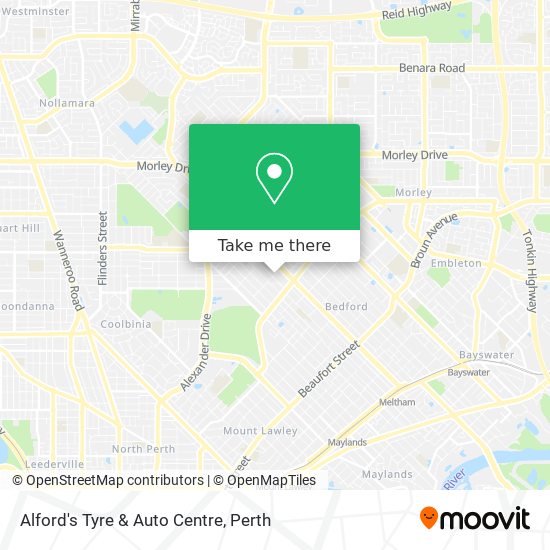 Alford's Tyre & Auto Centre map