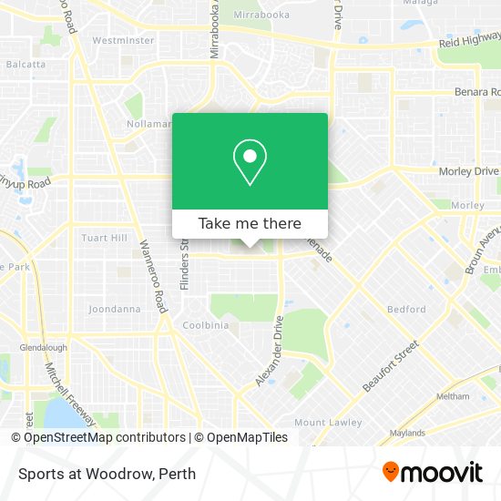 Sports at Woodrow map