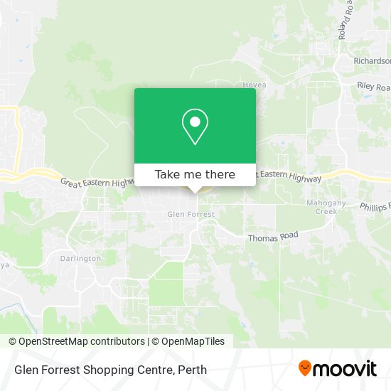 Glen Forrest Shopping Centre map