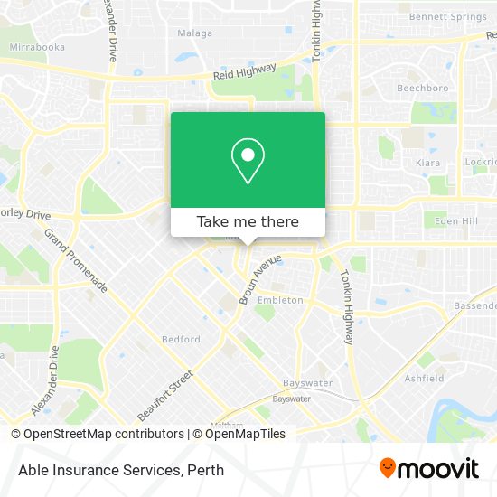 Able Insurance Services map