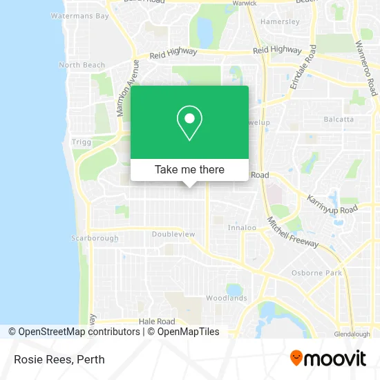 Mapa Rosie Rees