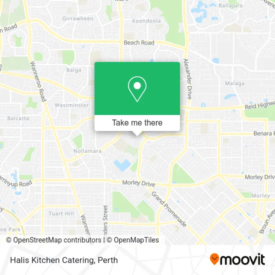 Halis Kitchen Catering map
