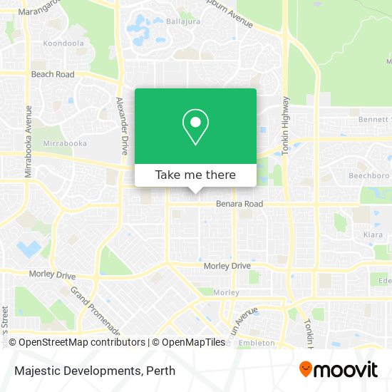 Majestic Developments map